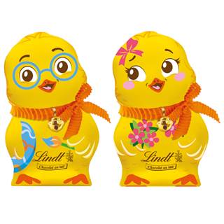 Chocolate Easter Chicks 15x100g per box | outlet price  €67,35 | RRP  €96,98 |* two different designs in one box