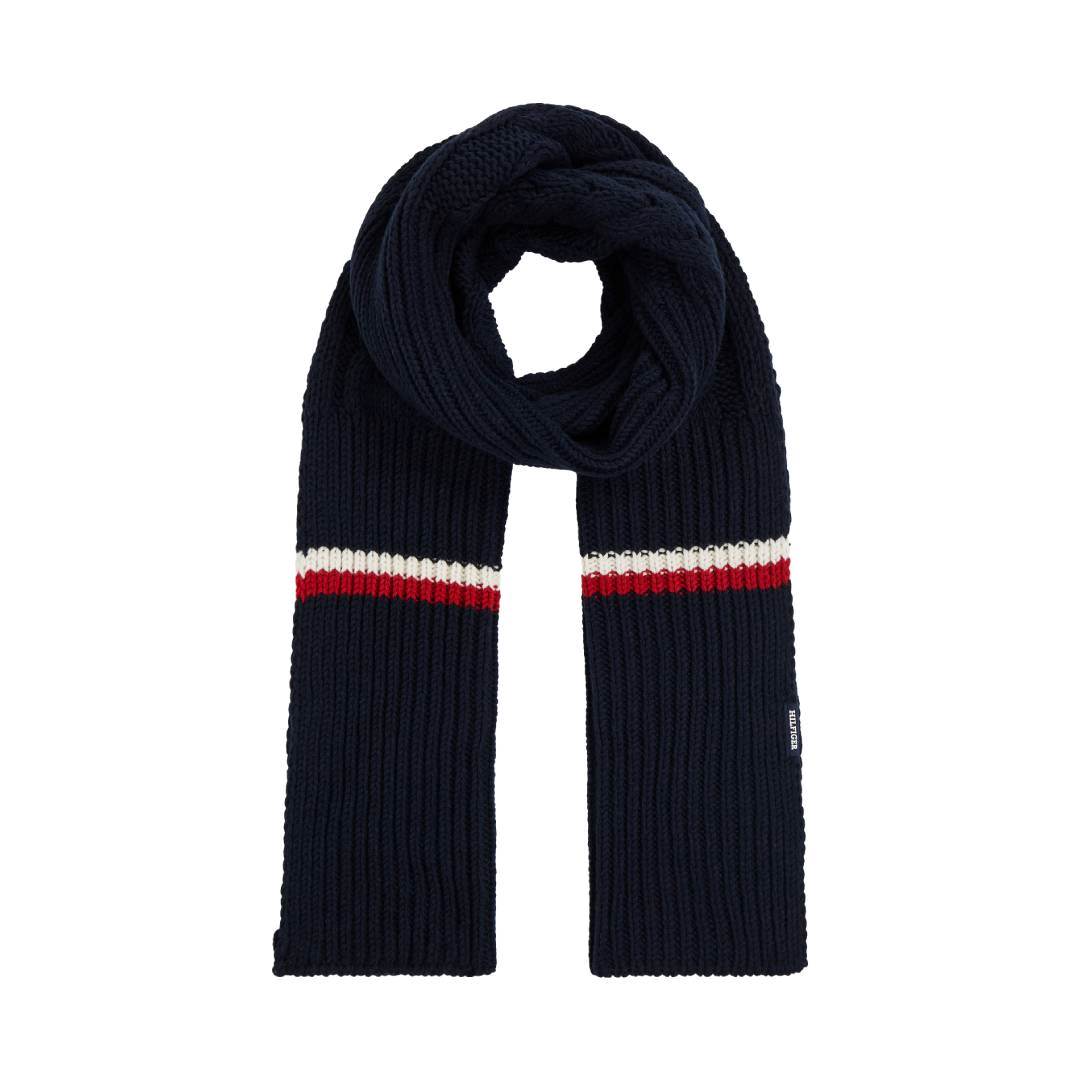 Tommy Hilfiger Blue Scarf Men Xmas Gifting 2024