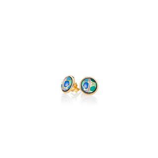 Cabochon Earrings | Collection Hommage á Alphonse Mucha “Poesie d´art”