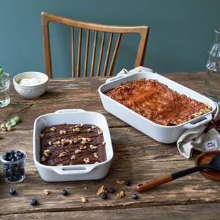 Staub Ceramic Oven Dish Set, White, 2-piece | Outlet price € 39,95