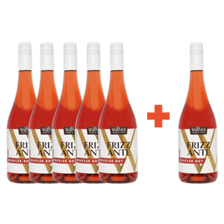 Uhudler Frizzante Rot – Weinbau Wiener – 6 Flaschen á 0,75l | 5+1 gratis