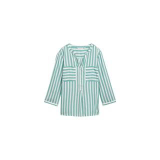 Basic blouse with breast pockets and stripes | Outlet price € 34,99
